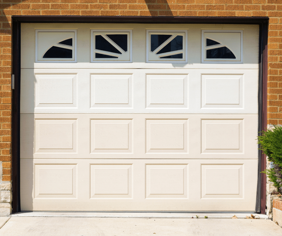 fixing up garage door of cheap home for sale