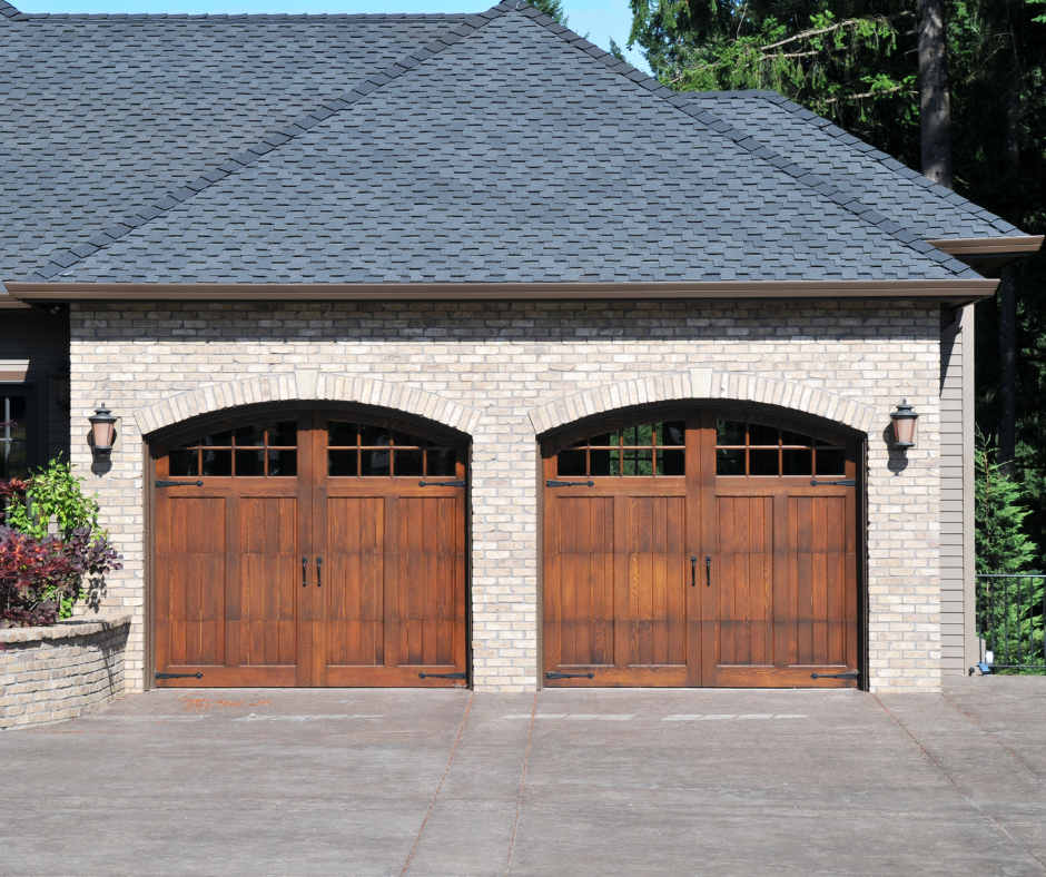 wooden garage door