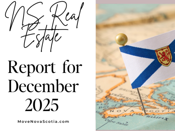 blog cover by Dawn Magee with map and flag of Nova Scotia