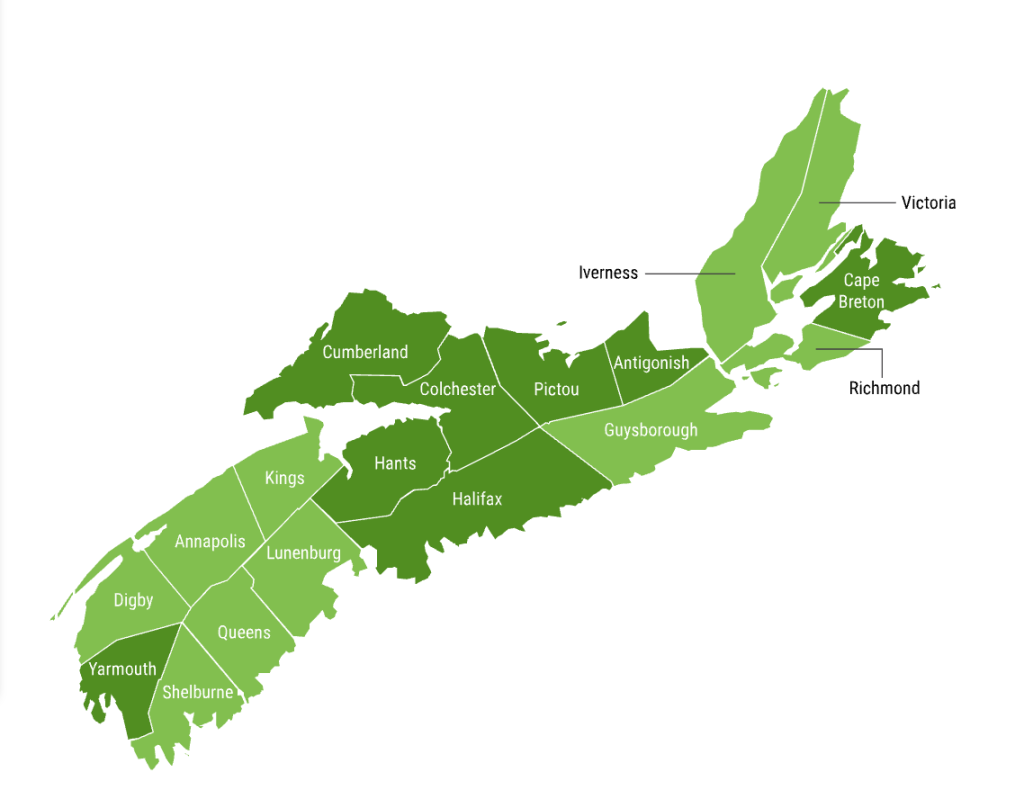 MLS regions of Nova Scotia