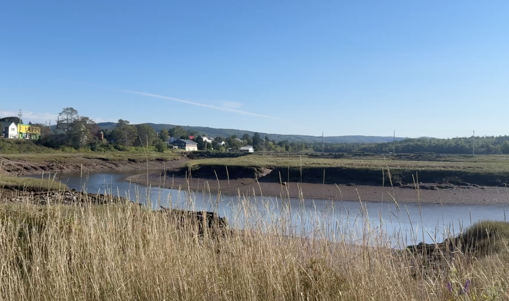 View to town of Parrsboro NS